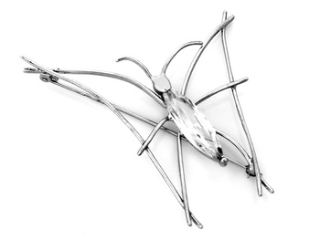 Srebrna broszka owad koziróg pr.0,925