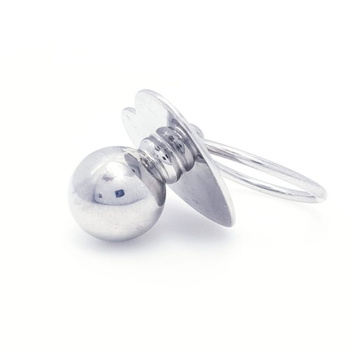 Srebrna zawieszka dziecięcy niemowlęcy smoczek pr 0,925