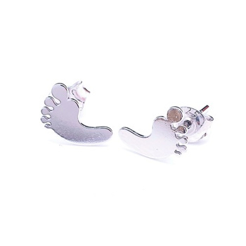 Srebrne kolczyki stópki pr 0,925