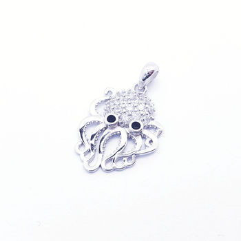 Srebrna zawieszka ośmiornica z cyrkoniami pr 0,925