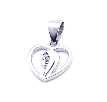 Srebrna zawieszka Matka Boska serce pr 0,925