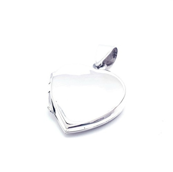 Srebrna zawieszka puzderko serce gładkie pr 0,925