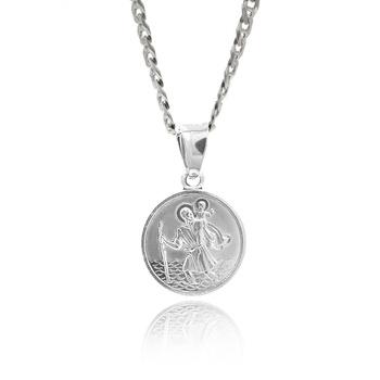 Srebrna zawieszka medalik św. Krzysztof