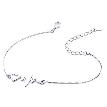 Srebrna bransoletka serce linia zycia pr 0,925