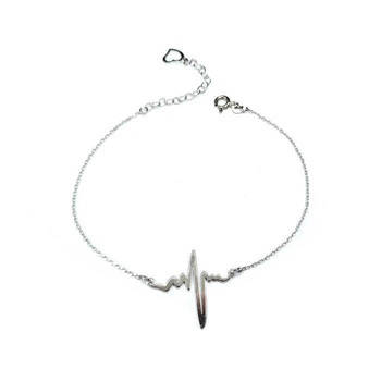 Srebrna bransoletka serce i nieskończoność pr 0,925