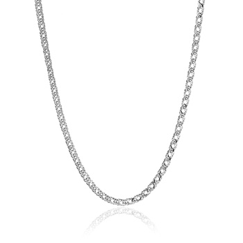 Srebrny naszyjnik z potrójnych ogniw