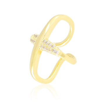 Kolczyk nausznica stal chirurgiczna literka X