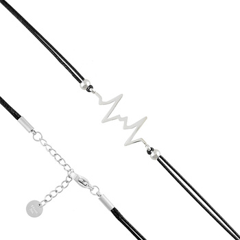 Bransoletka rzemyk stal chirurgiczna linia życia