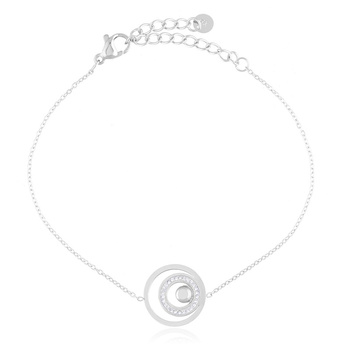 Bransoletka stal chirurgiczna trzy kółka wewnątrz siebie