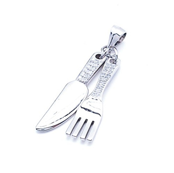 Srebrna zawieszka sztućce nóż i widelec pr 0,925