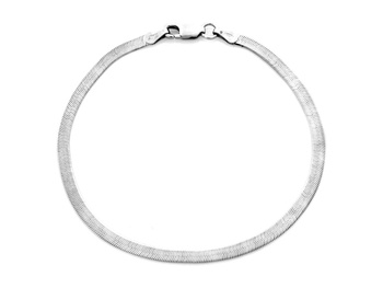 Srebrna bransoletka płaska pr 0,925