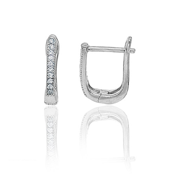 Srebrne kolczyki z cyrkoniami pr 0,925