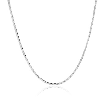 Srebrny naszyjnik lusterkowy 45cm