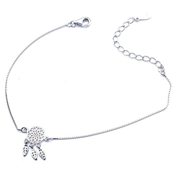 Srebrna bransoletka łapacz snów pr 0,925