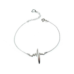 Srebrna bransoletka serce i nieskończoność pr 0,925